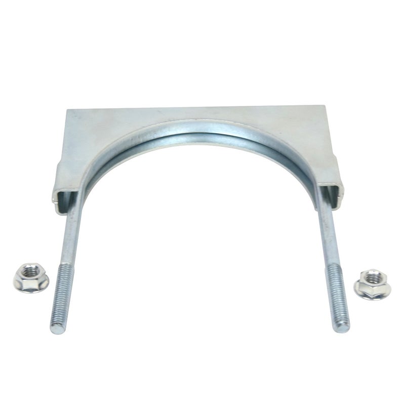 ROADFORMER 5 inch U Bolt Clamp Muffler exhaust Clamp Saddle Style Heavy duty - Zinc Plated - Image 4